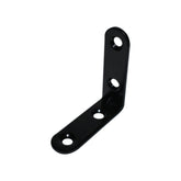 1Pc Reinforced Square Angle 50X50X15X2Mm Steel Black Coating